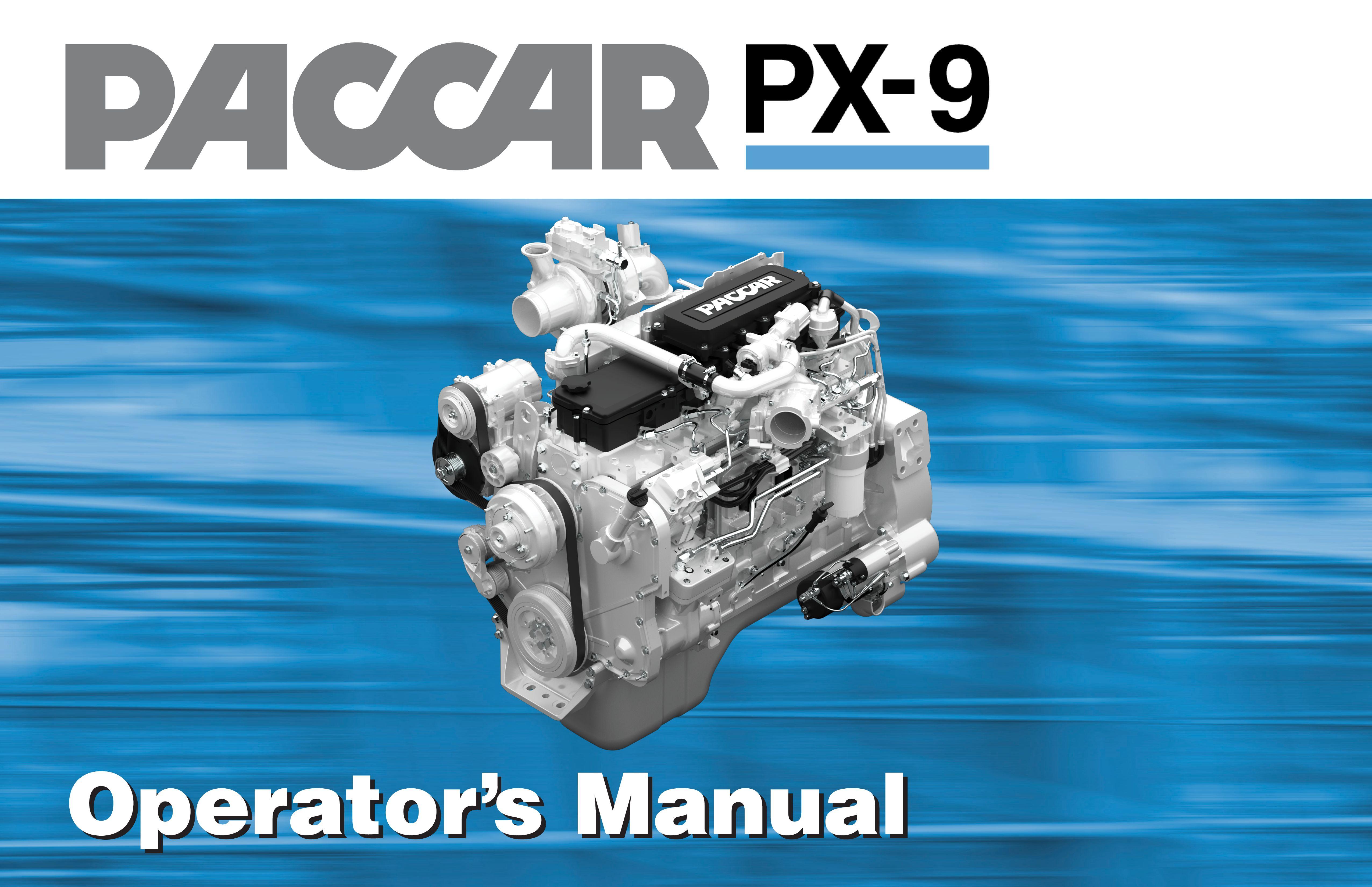 Paccar Engine Manuals Paccar Px 9 Engine Operator Manual by