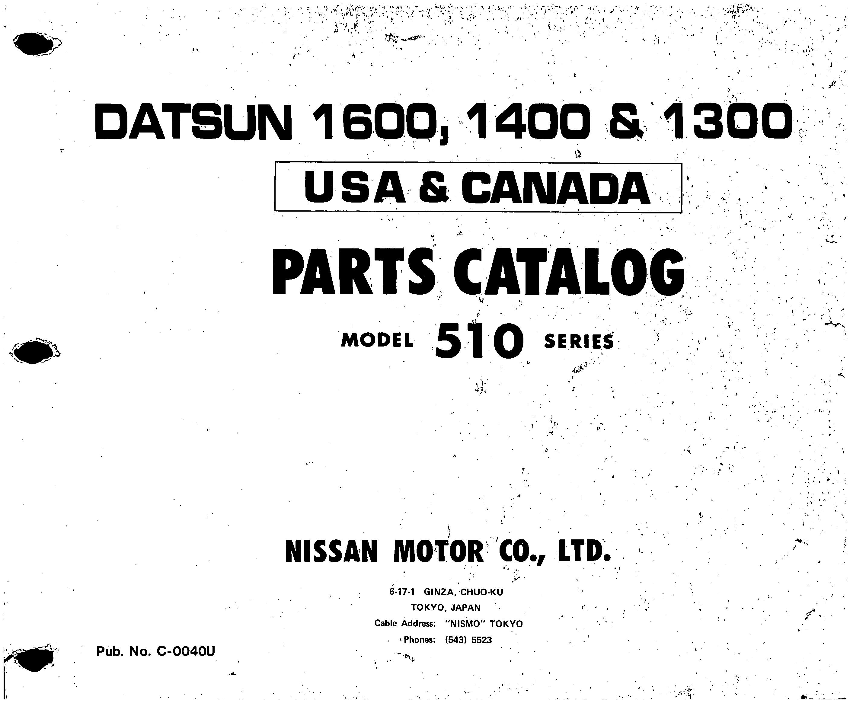 Parts Catalog Datsun 1600 1300 by HenriettaKleisi Issuu