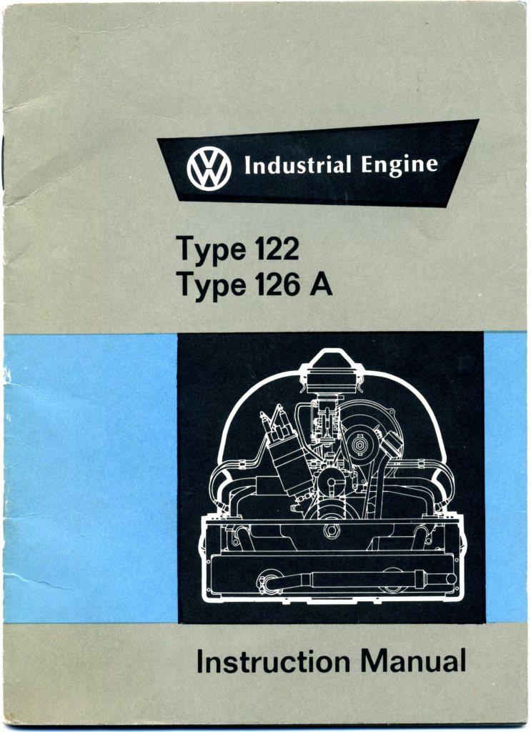 Volkswagen Type 122 126a Industrial Engine Instruction Manual by 