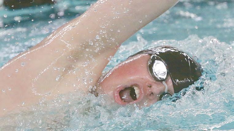 Cover for Cougar swimmers 4-1 after close loss to Andover