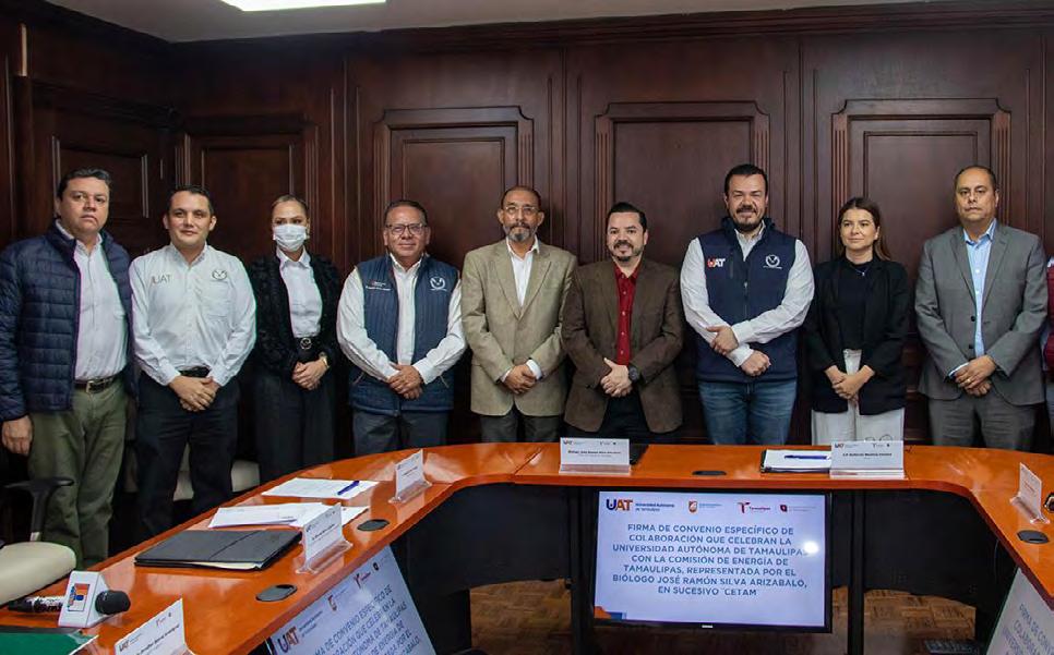 Cover for Firman convenio de colaboración UAT y Comisión de Energía de Tamaulipas