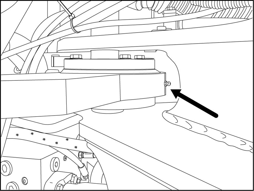 Pontos lubrificação articulação