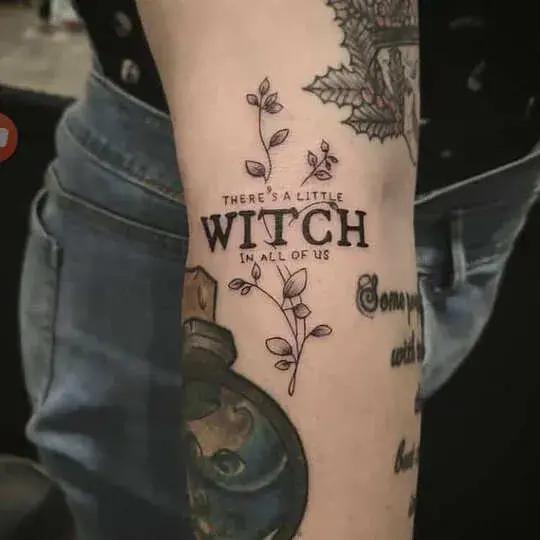 9 Fearful Witch Tattoo Designs and Ideas  Styles At Life