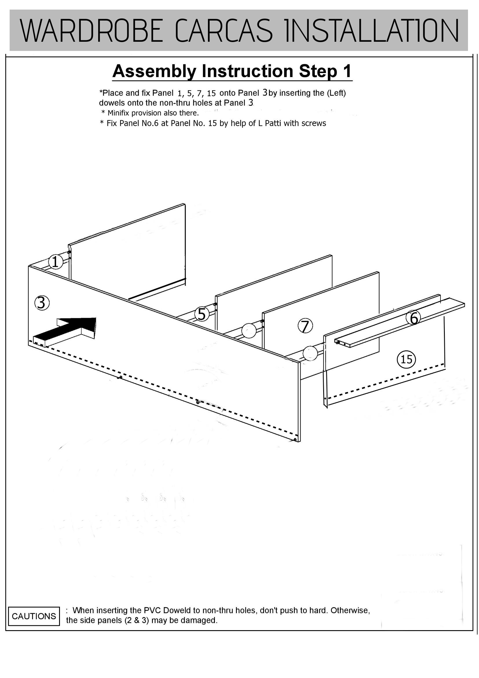 2 Doors Wardrobe Assembly Manual Ezywud by Ezywud Issuu