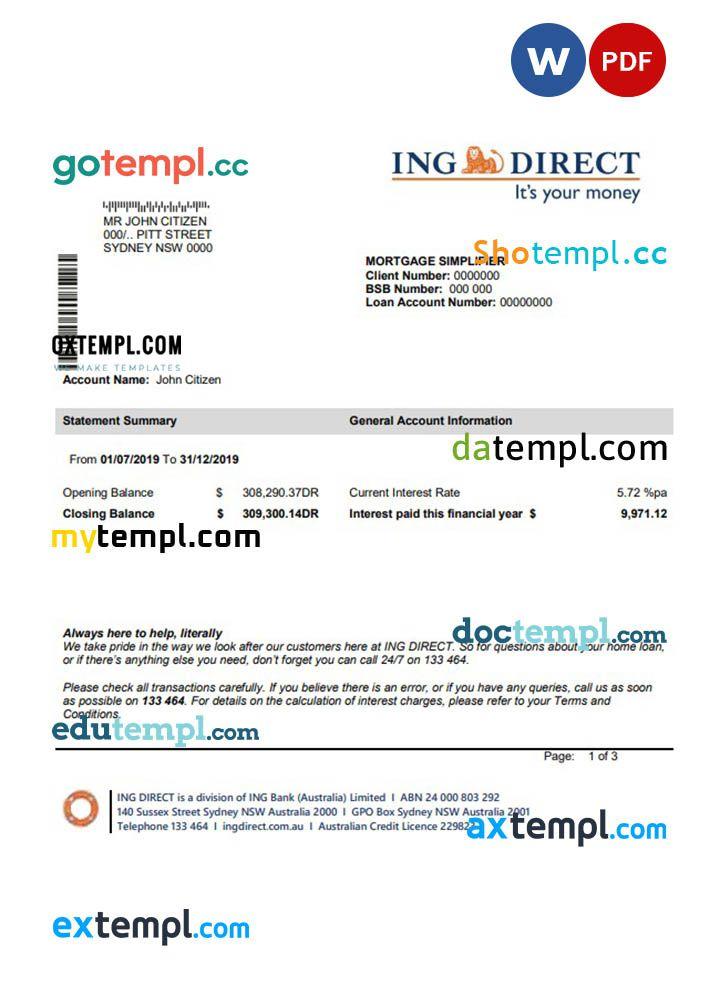 Australia ING Direct Bank Statement By Doctempl Issuu australia-ing-direct-bank-statement-by-doctempl-issuu