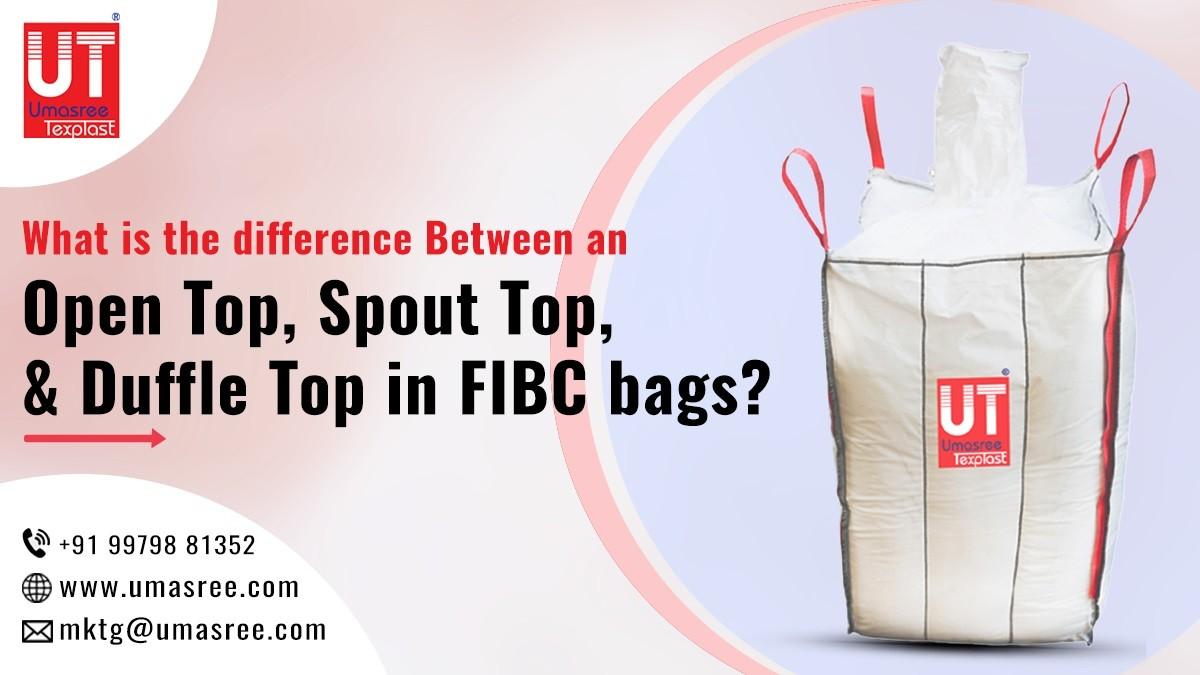 What is the difference between an Open Top, Spout Top, & Duffle Top in