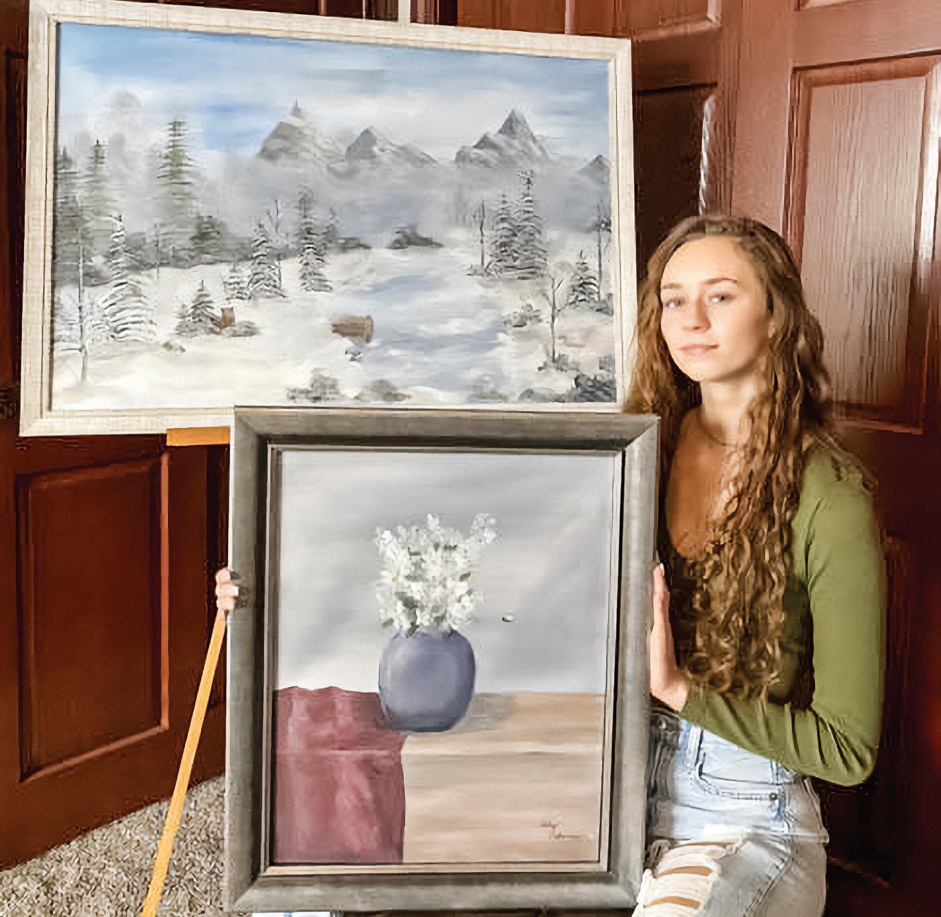 Cover for High Schooler Exhibits Paintings in First Gallery Show