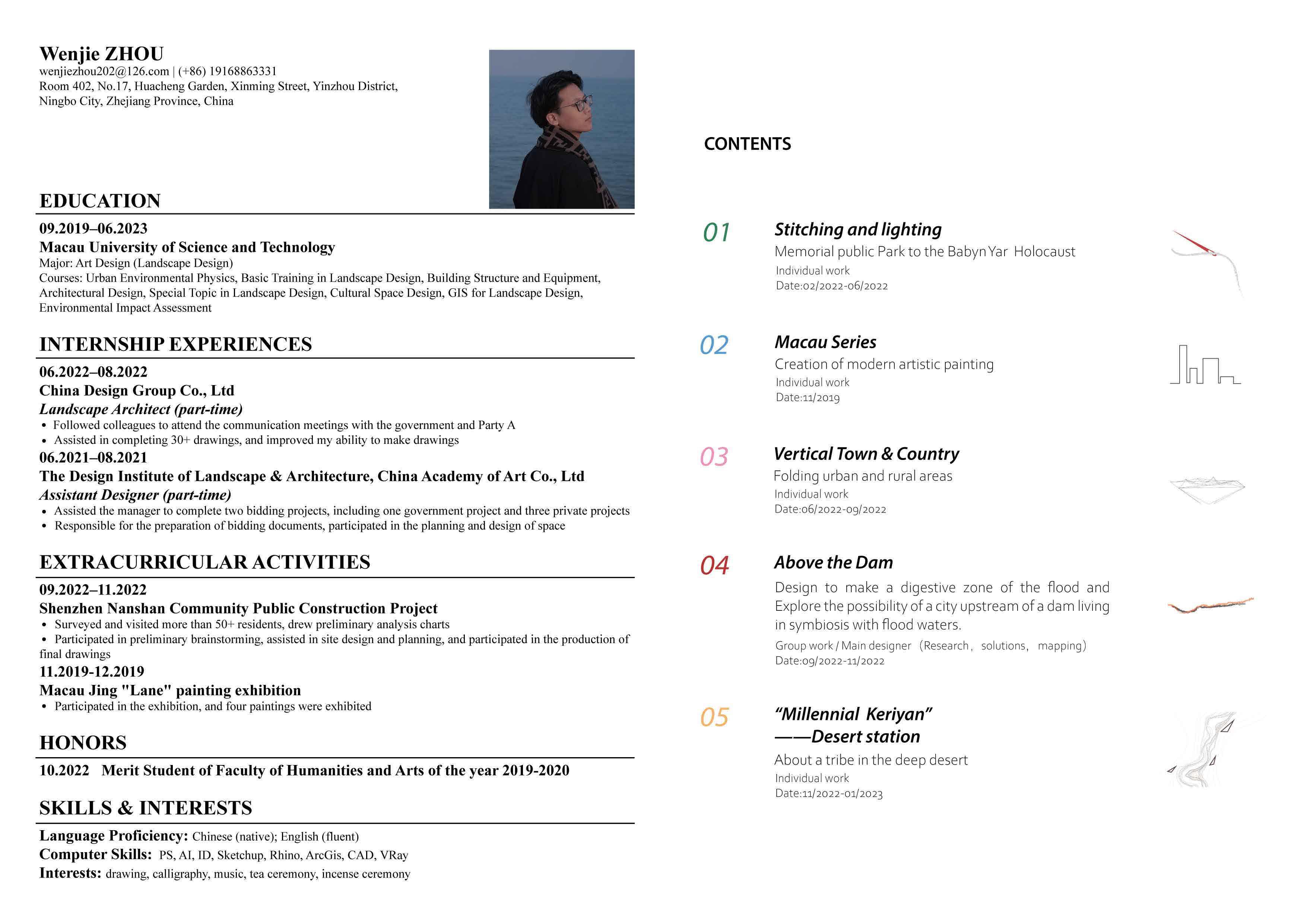 Wenjie ZHOU Portfolio by WenjieZ - Issuu