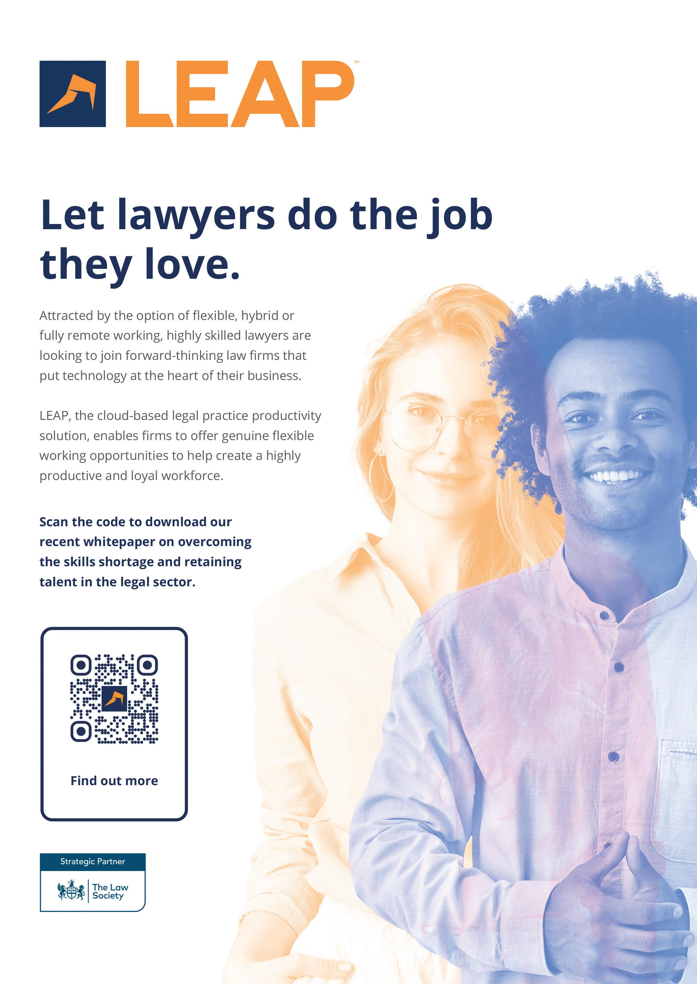 Cover for Let lawyers do the job they love