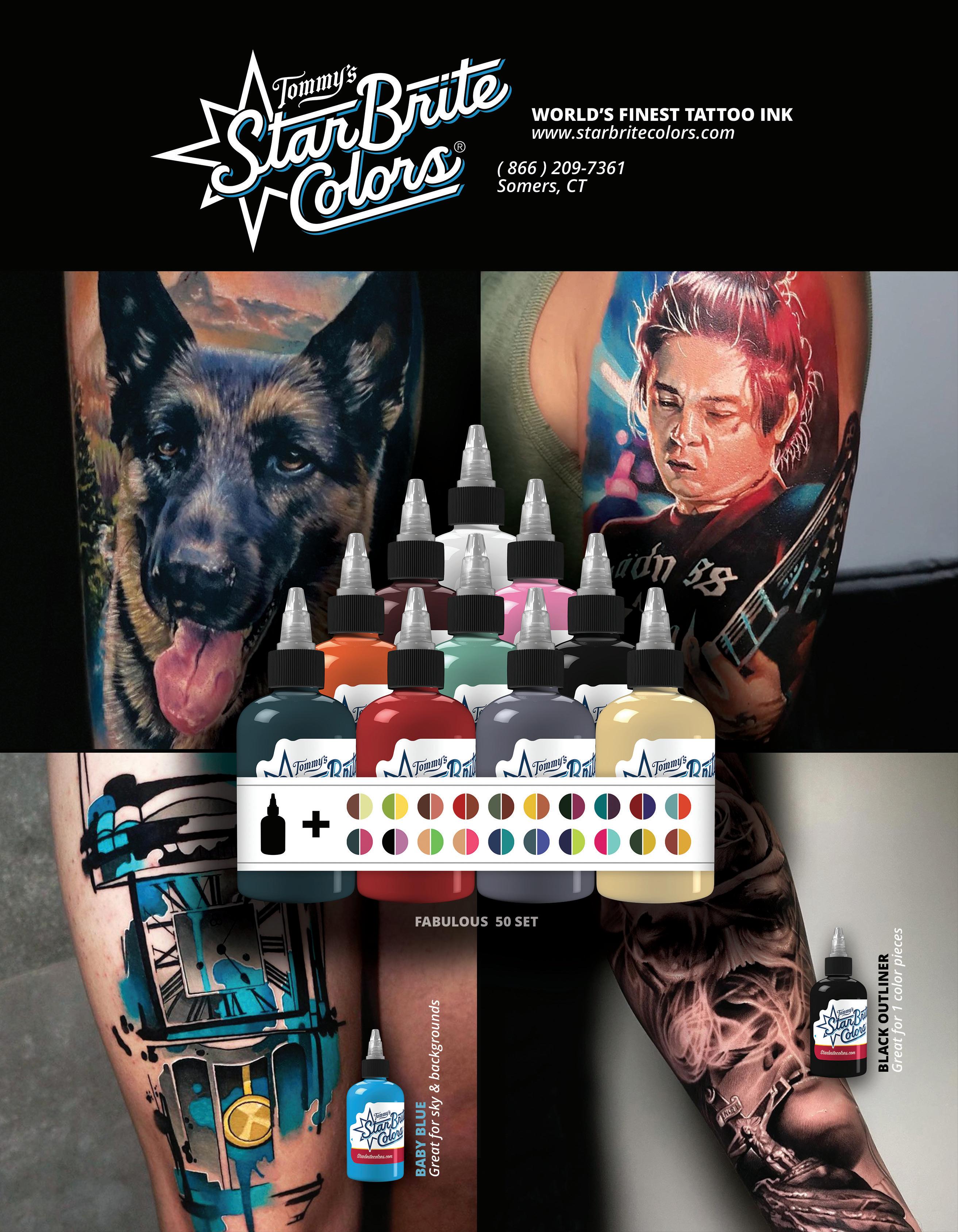 StarBrite Tattoo Ink 75 Color Professional Set