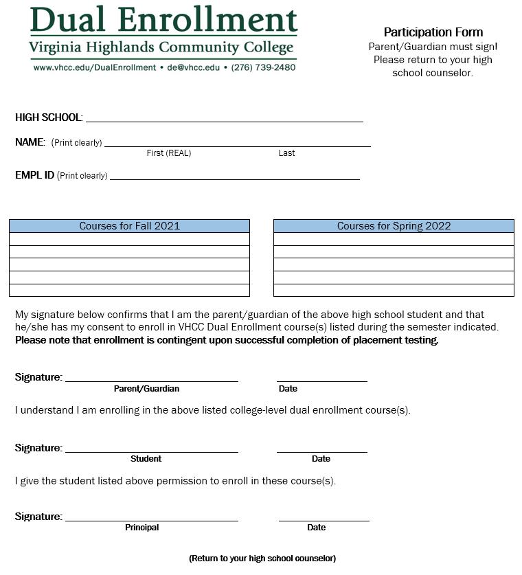 VHCC 20232024 Dual Enrollment Student Handbook by Virginia Highlands