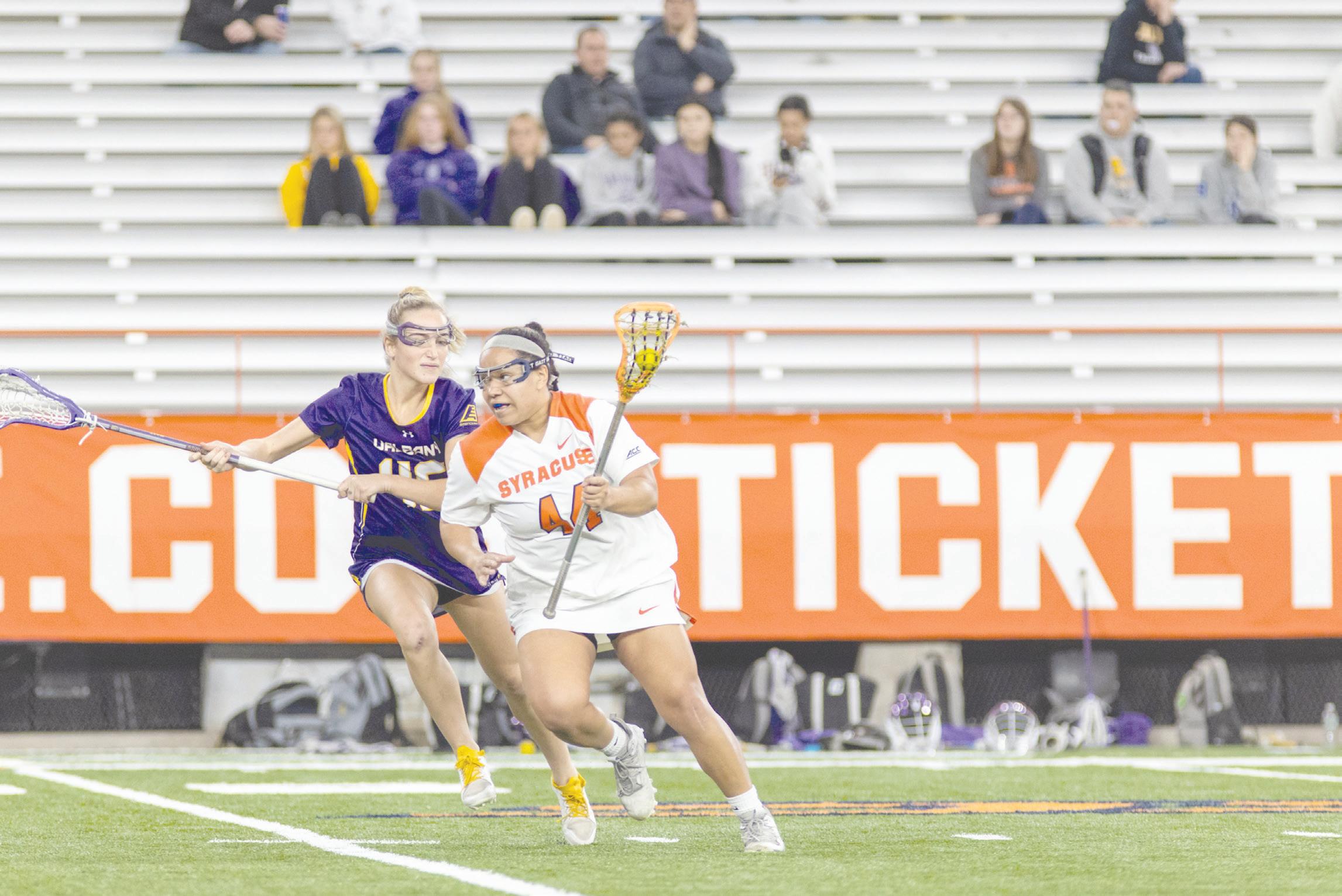 Cover for Emma Ward ties career-high with 7 points in win over UAlbany