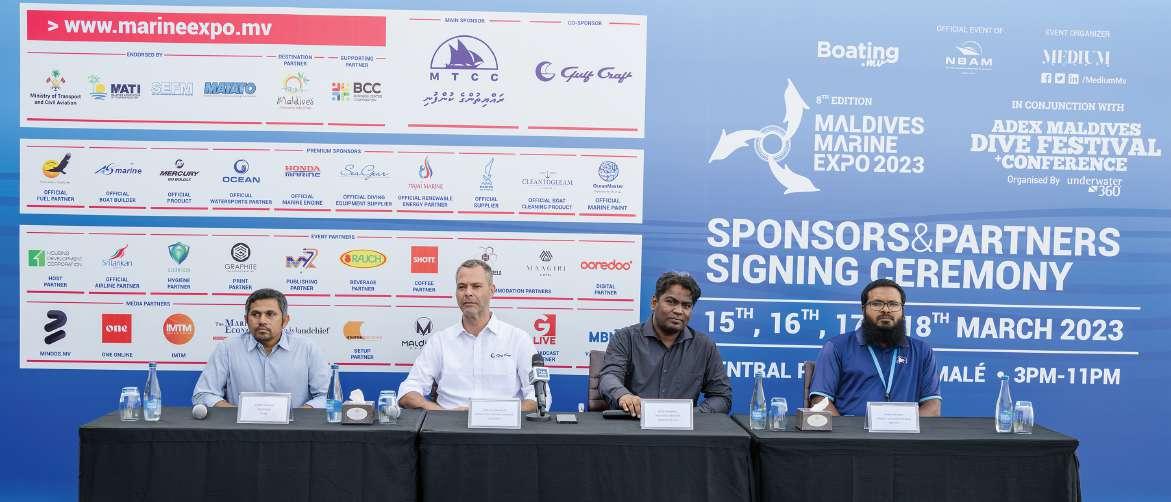 Sponsors and Partners Unveiled at the Signing Ceremony of Maldives Marine Expo 2023