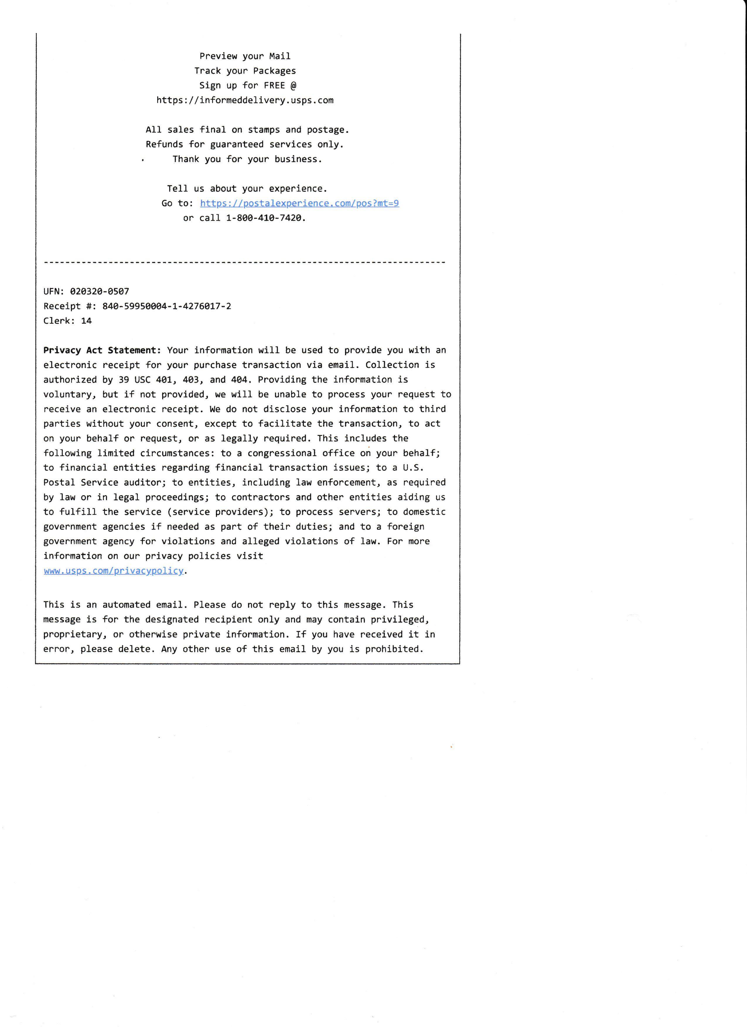 NOTICE OF ADEQUATE ASSURANCE OF DUE PERFORMANCE with AFFIDAVIT OF FACTS