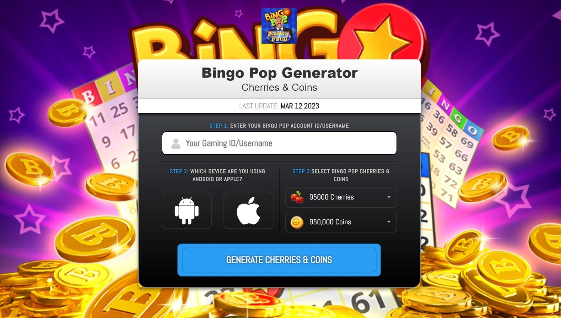 Bingo Pop Hack OBB 950K Coins Gifts Apk Mod 2023 by bingopophackgift