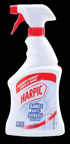 Limpiador de Baños Líquido Harpic Antihongos 650ml