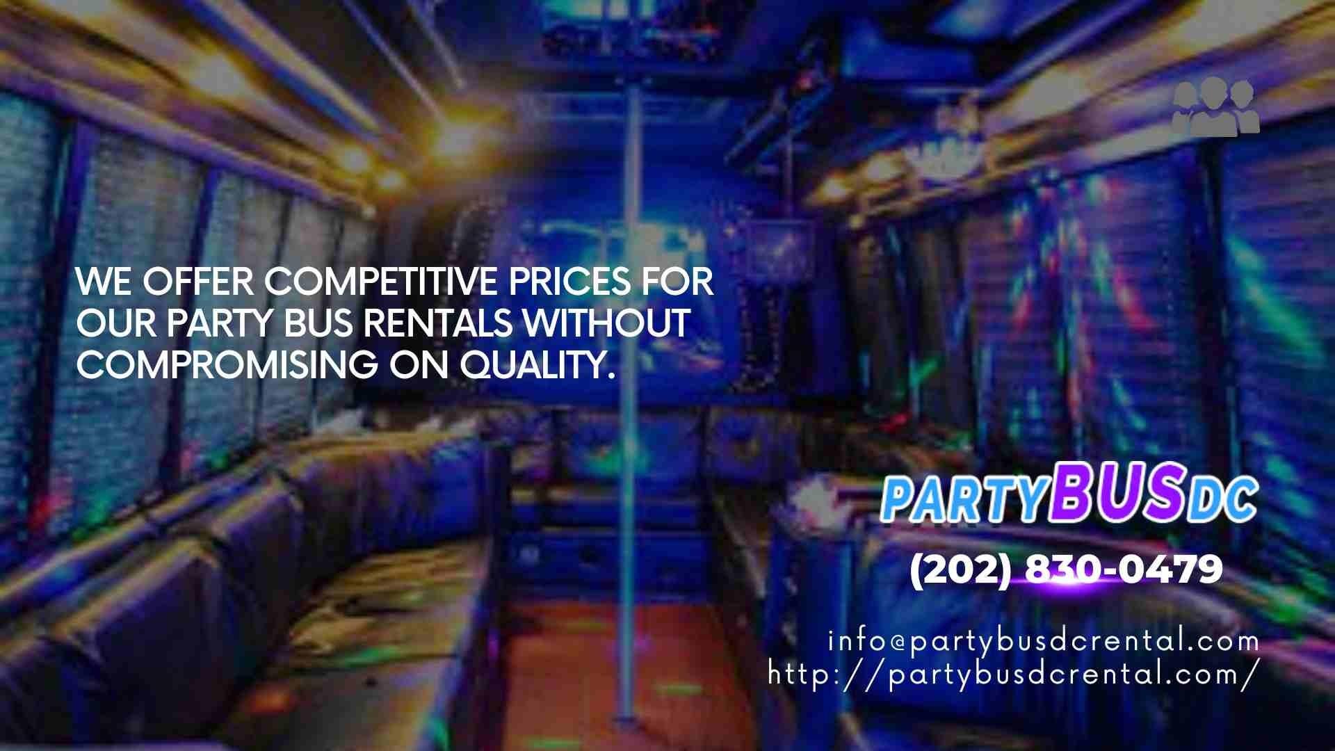 Cheap Party Bus Rentals DC, MD, and VA with Party Bus DC Rental Company