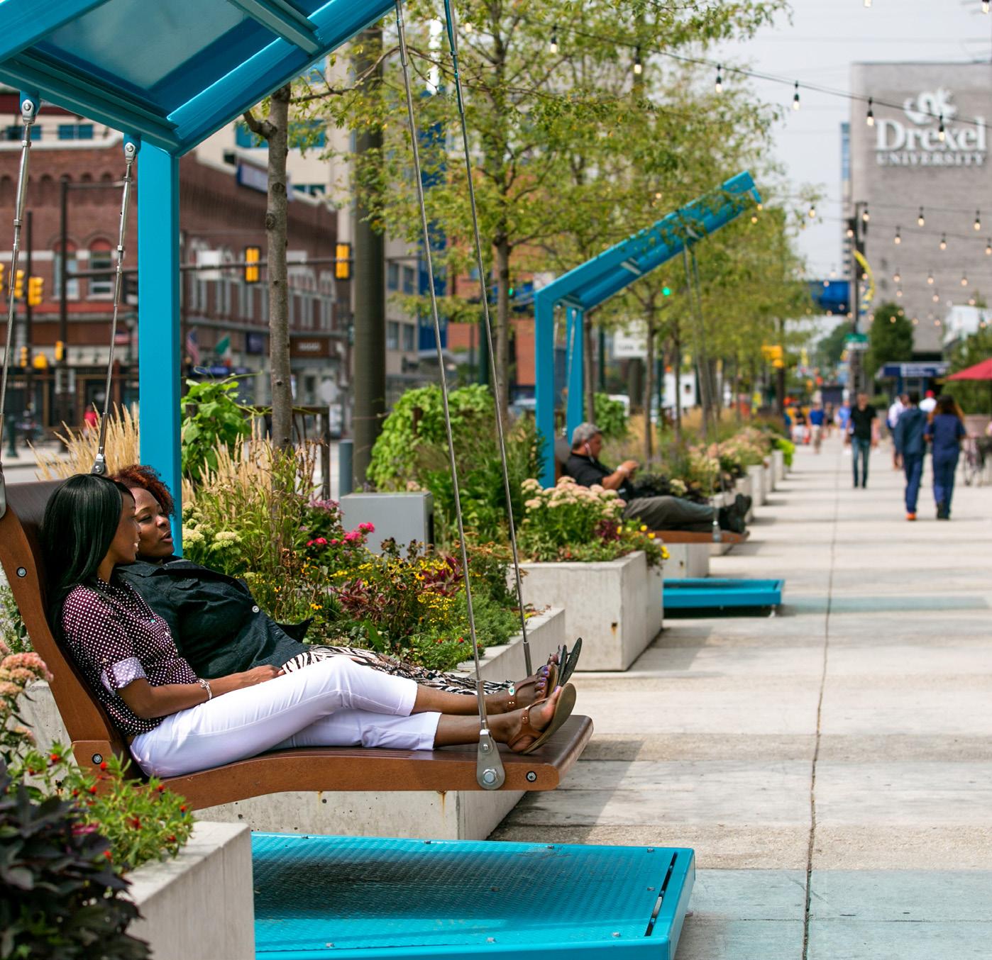 30th Street Station Porch Swings Philadelphia, PA, USA by Gehl