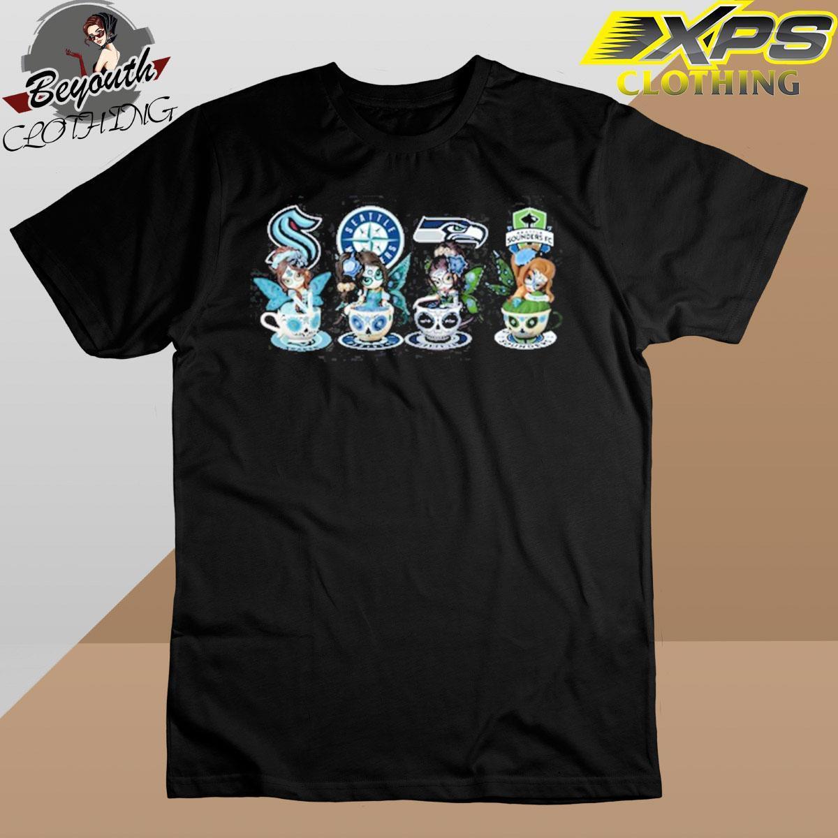 Xpsclothing Funny Seattle Sounders FC Seahawks Mariners and Kraken