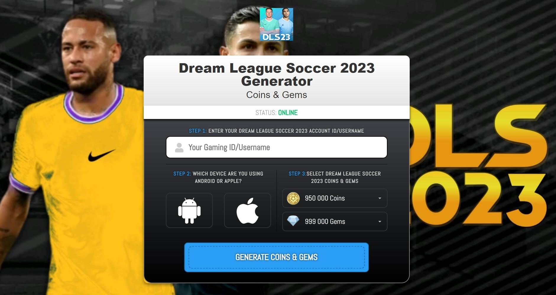 Dream League Soccer Cheats DLS Free Coins and Diamonds Hack by dream