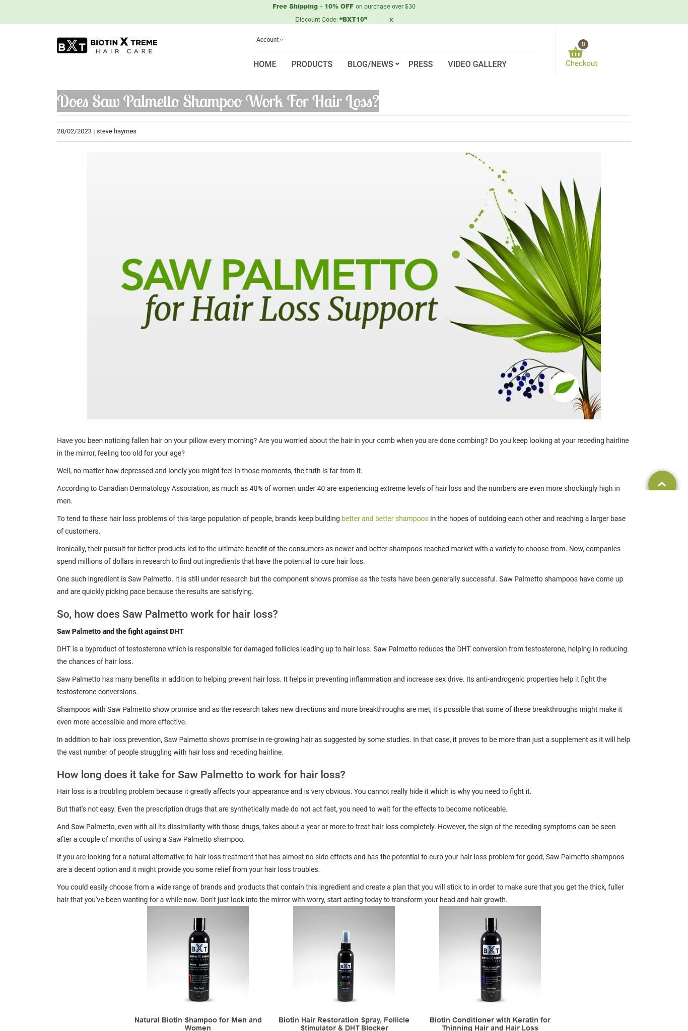 Does Saw Palmetto Shampoo Work For Hair Loss? by Steve Haymes Issuu