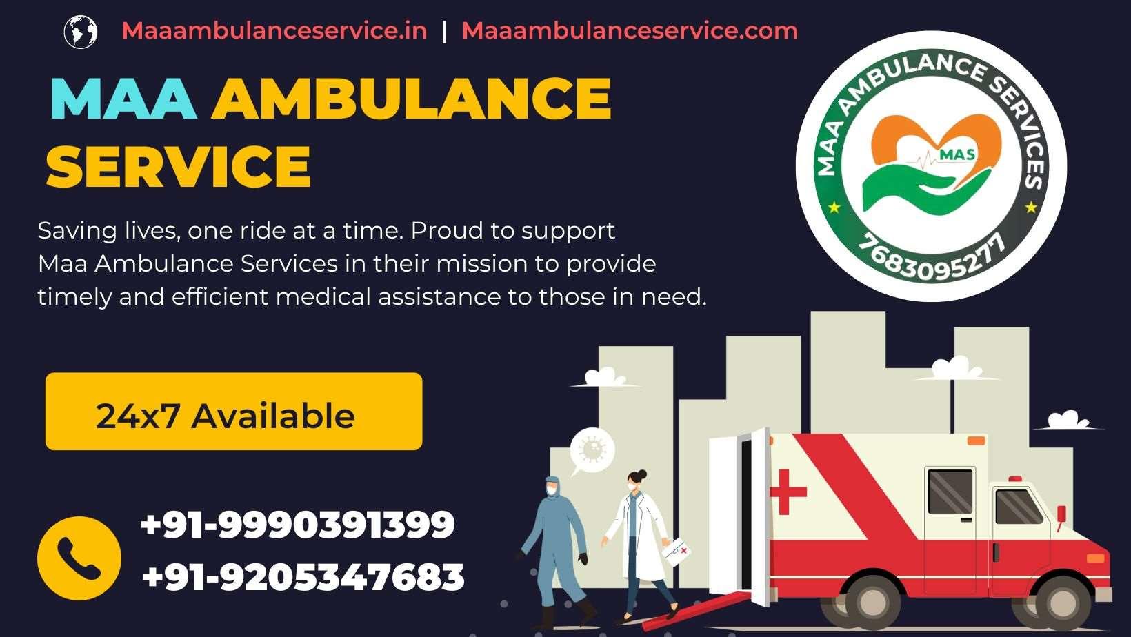 24x7 Ambulance Service Provider 9990391399, 9205347683, 7683095277 by