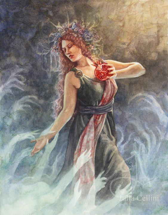 Demeter And Persephone Painting