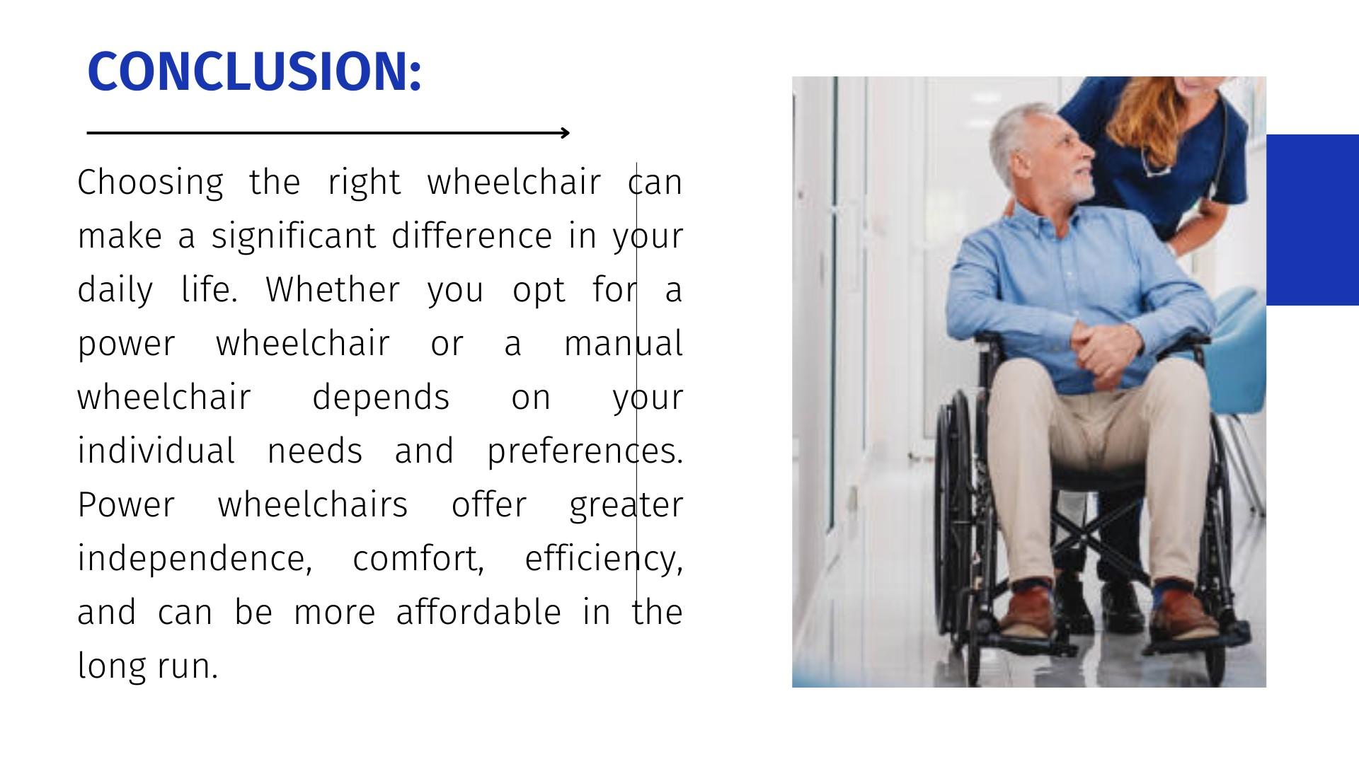 Benefits of a Power Wheelchair vs. a Manual Wheelchair by Able Medilink