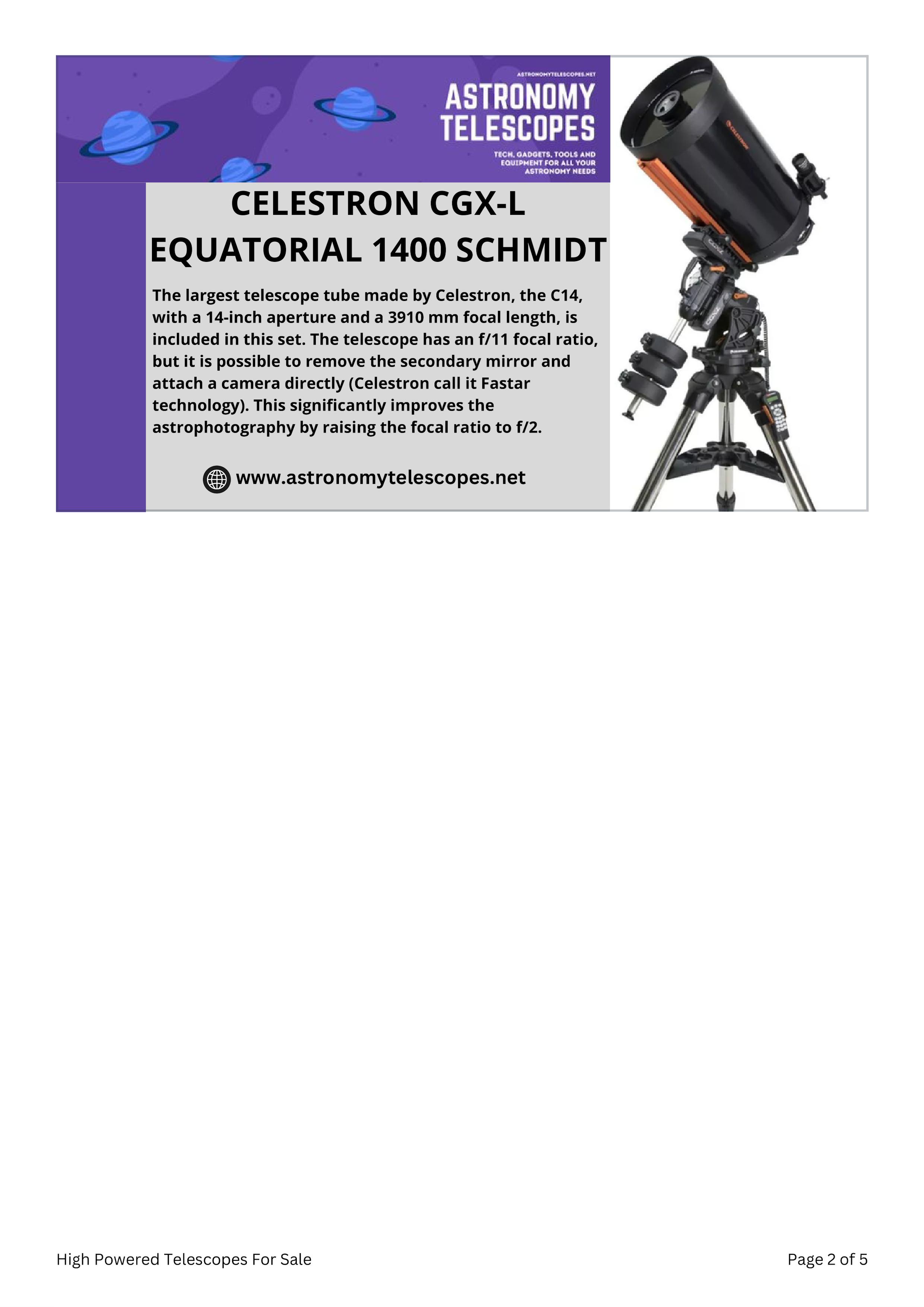 High Powered Telescopes For Sale by Astronomy Telescopes Issuu