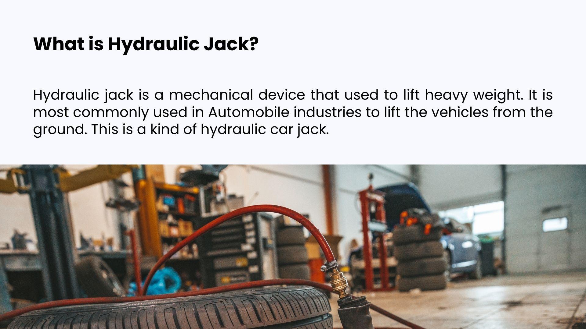 Hydraulic Jack and Its Major Applications by VTech Hydraulics - Issuu