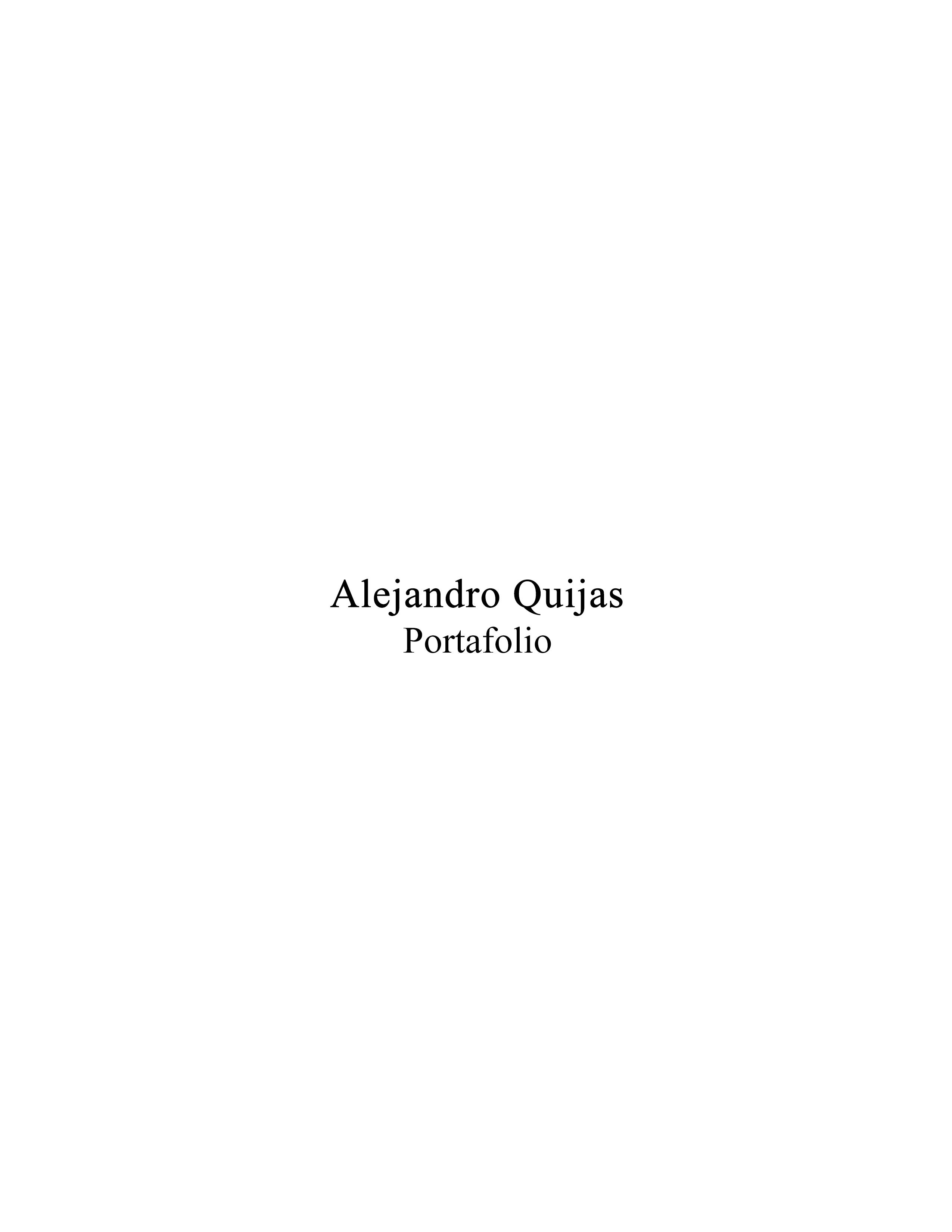 Alejandro Quijas Portafolio by ASMA Issuu