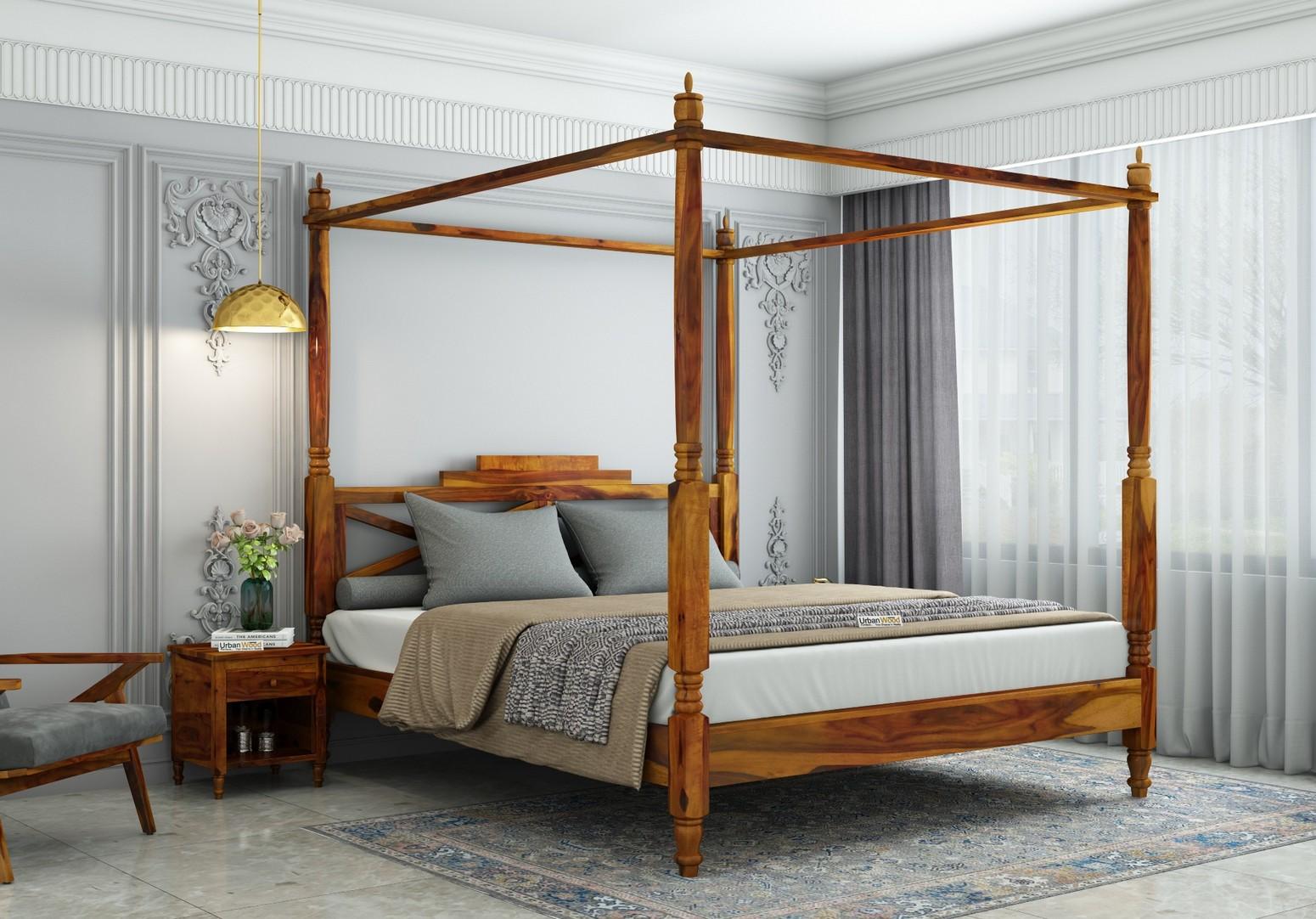 Modern Four Poster Bed With Storage Perfect For Your Bedroom By Modern Four Poster Bed With Storage Perfect For Your Bedroom By