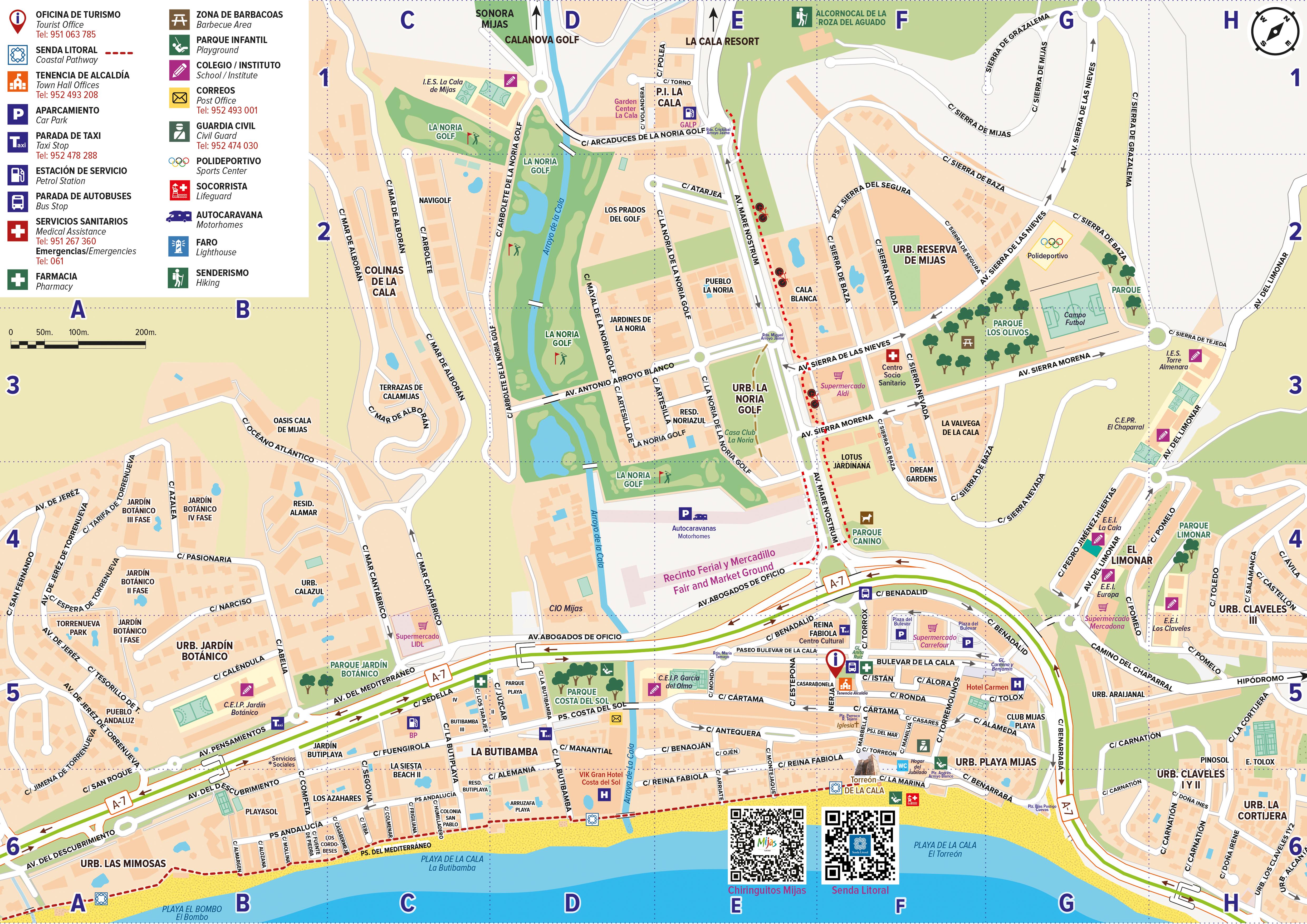 PLANO DE LA CALA DE MIJAS LA CALA DE MIJAS MAP By Turismo De Mijas plano-de-la-cala-de-mijas-la-cala-de-mijas-map-by-turismo-de-mijas