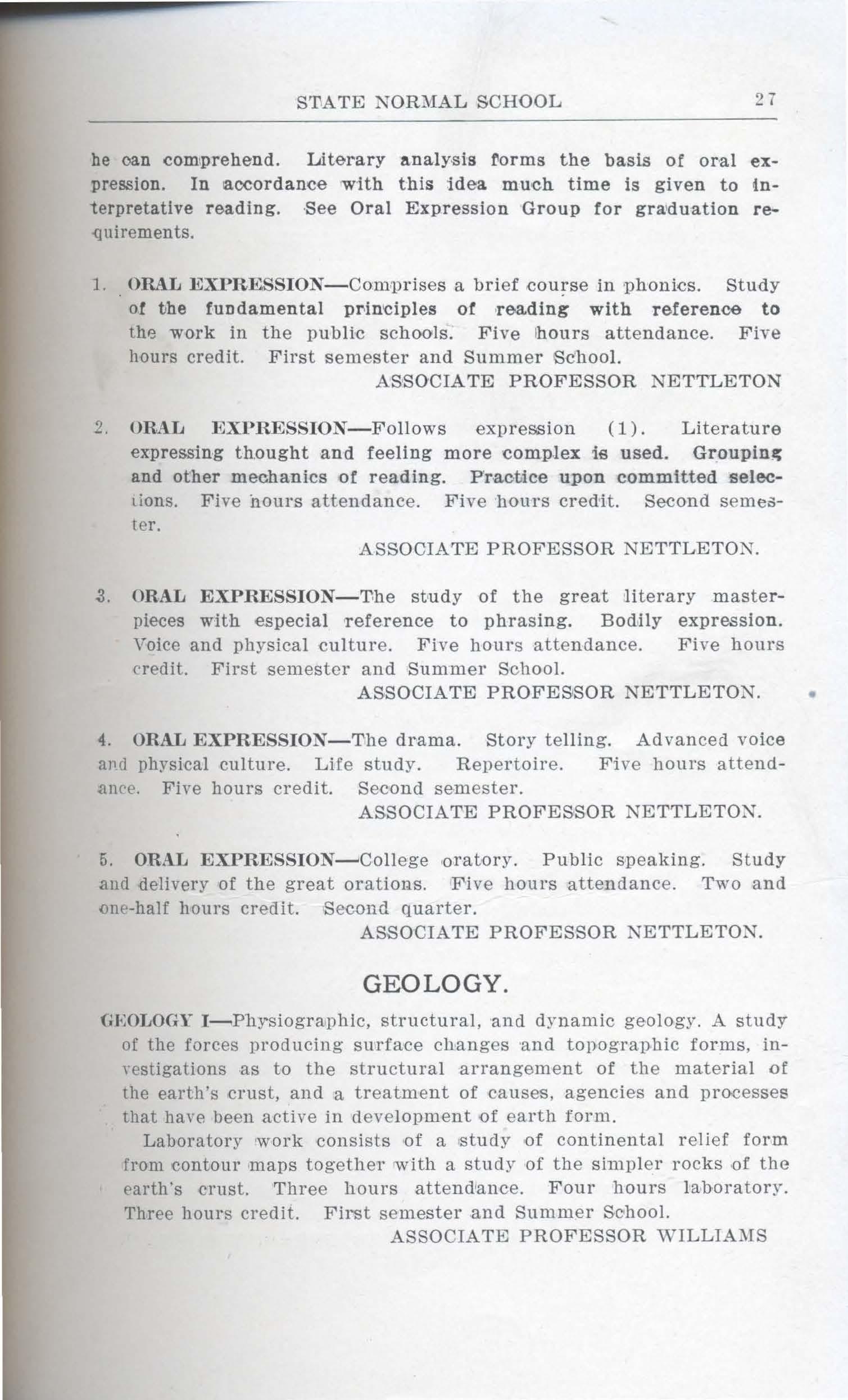 1910-1911 Catalogue of the State Normal School of Nebraska - Peru by Peru  State College Library - Issuu