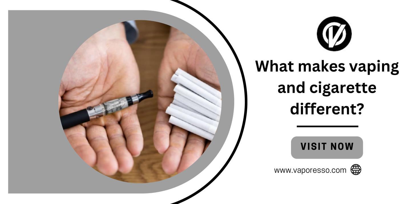 What makes vaping and cigarette different? by Vaporesso Issuu