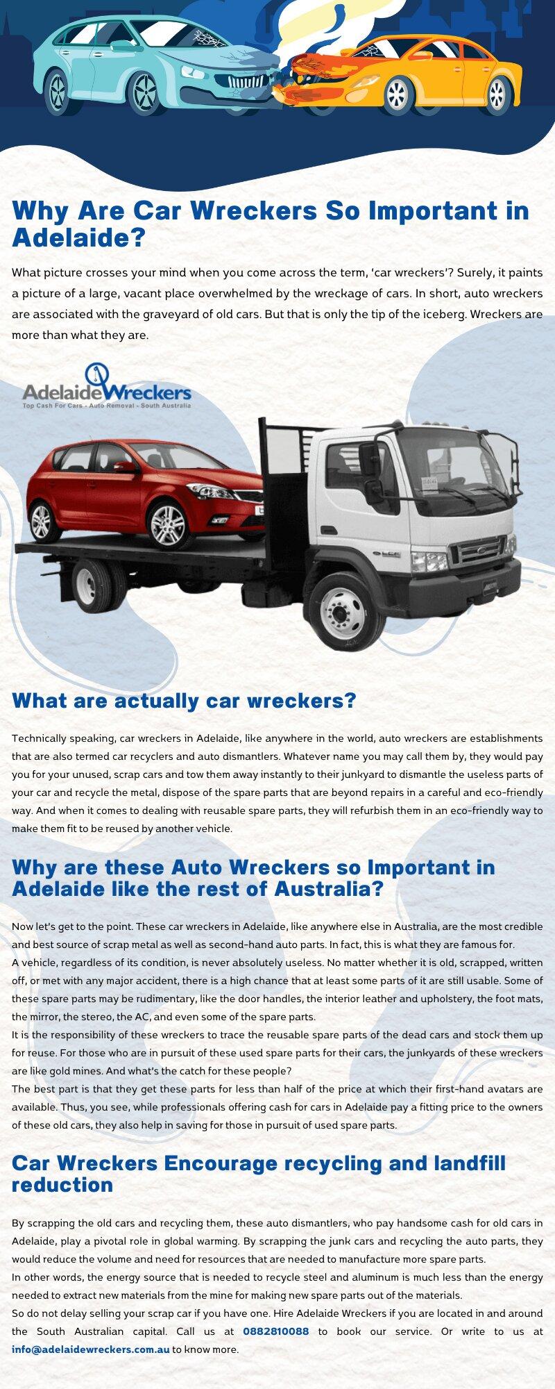 Why Are Car Wreckers So Important in Adelaide? by Adelaide Wreckers Issuu