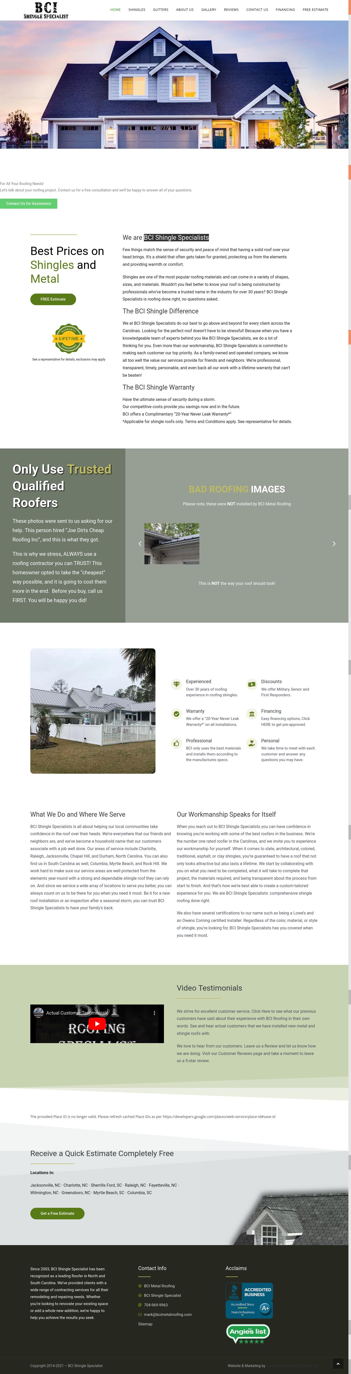 Roofing Companies Wilmington NC by bcishinglespecialist Issuu