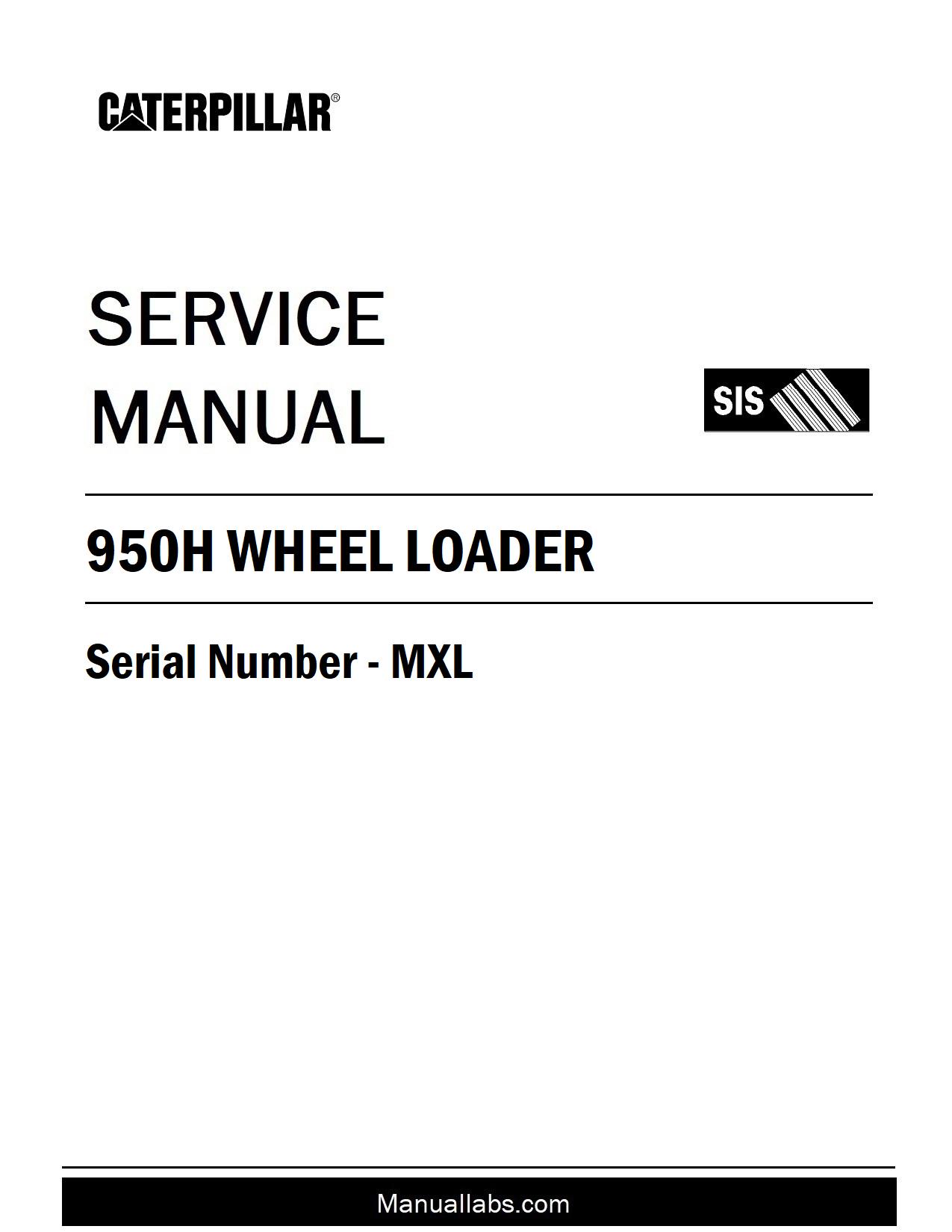 CATERPILLAR 950H WHEEL LOADER SERVICE REPAIR MANUAL MXL by Service