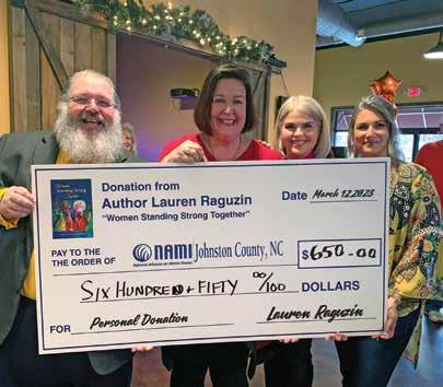 Cover for Clayton resident raises $650 for NAMI of Johnston County at book signing event