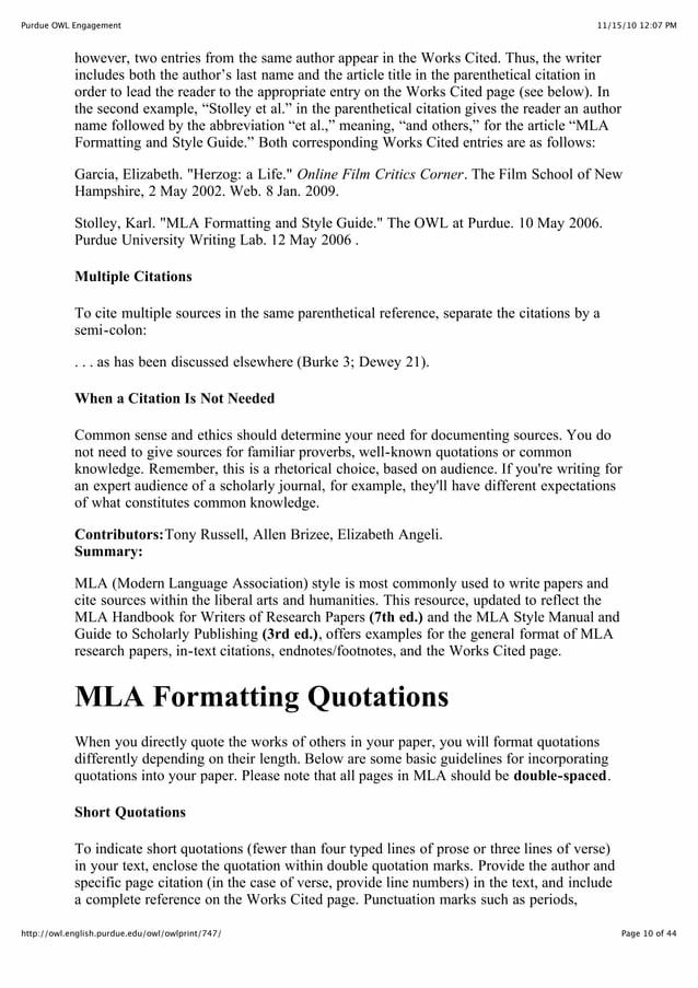 Purdue Owl Mla Style Guide By Lori Nystrom Issuu Purdue owl mla style guide by lori nystrom issuu