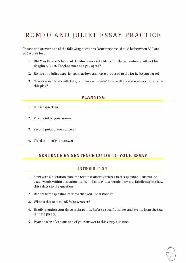 Romeo And Juliet Essay Practice By Karen Solomon Issuu Romeo and juliet essay practice by karen solomon issuu