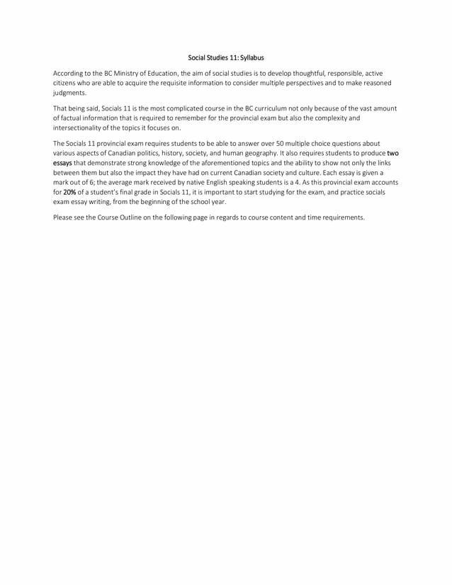 Social Studies Syllabus by Elaine Deberry Issuu