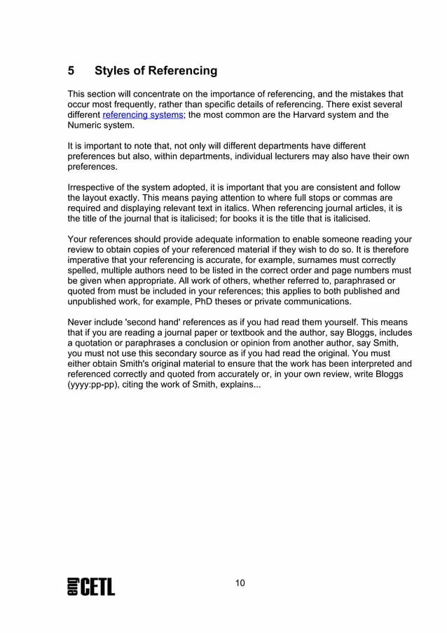 Writing A Literature Review Handout by Aimee Davis Issuu