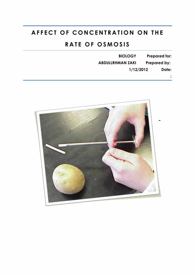 Osmosis Lab Report by Christy Mcgee Issuu