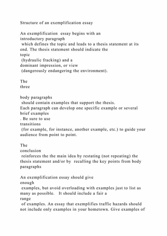 An Exemplification Essay Cites Examples To Explain Or Illustra Docx By an-exemplification-essay-cites-examples-to-explain-or-illustra-docx-by
