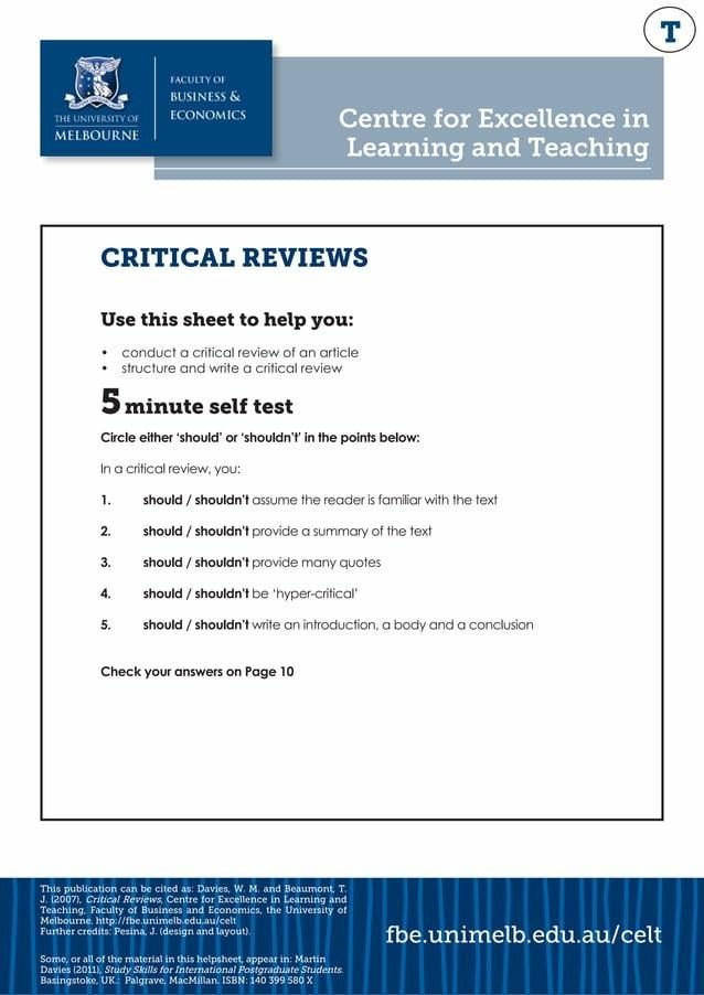 Writing A Critical Essay .Pdf by Deanna Terry - Issuu