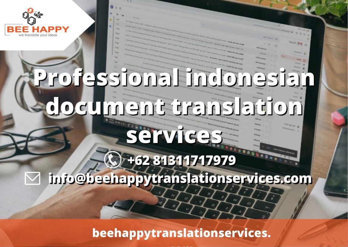 Professional indonesian document translation services Bee Happy