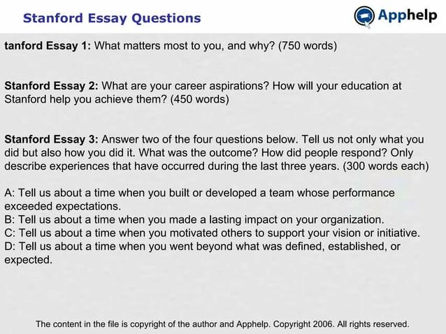 Stanford Essay Tips by Lorna Bates Issuu