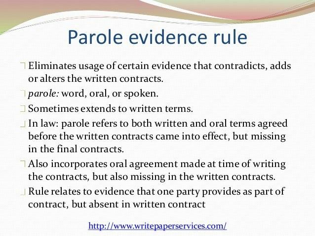 Parole Evidence Rule by Susan Olson - Issuu