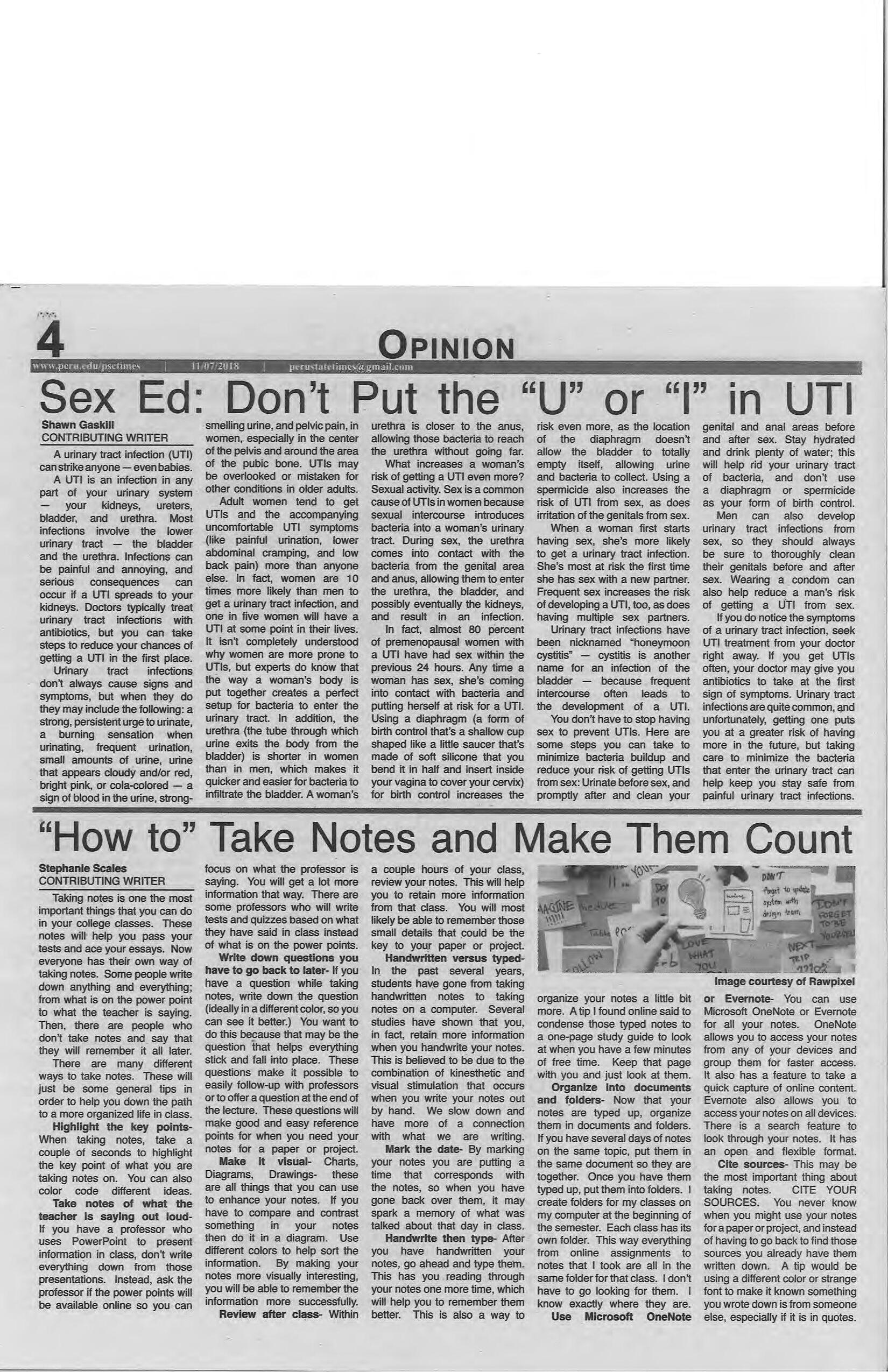 20182019 Peru State Times (Peru, NE) Issues 16 by Peru State